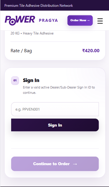 Power Pragya  Mobile Order